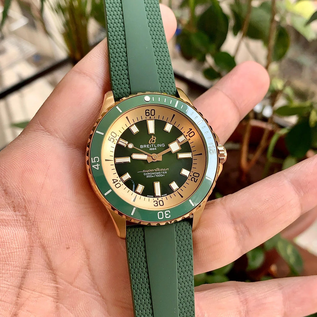 Breitling SUPEROCEAN 42 Green Strap Auto