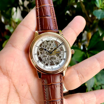 Glashutte Senator Skeletonized Edition Brown