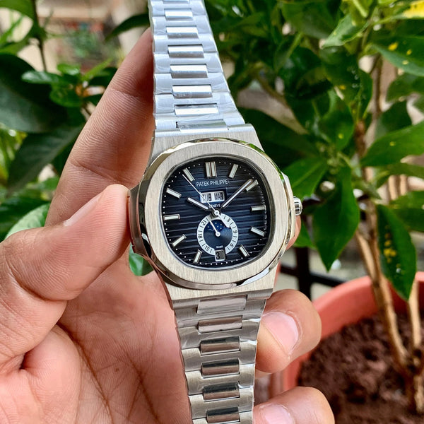 Patek Philippe Moon Face Silver-Blue