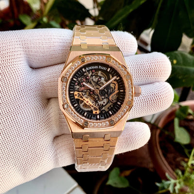 Audemars Piguet Royal Oak Skeleton RG Diamond Bezel