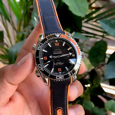 Omega Planet Ocean 600M Black-Orange Auto