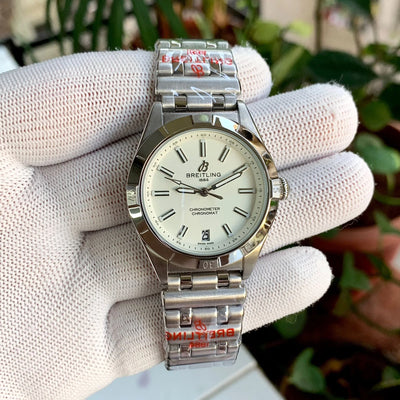 Breitling Chronomat Silver 36Mm Quartz