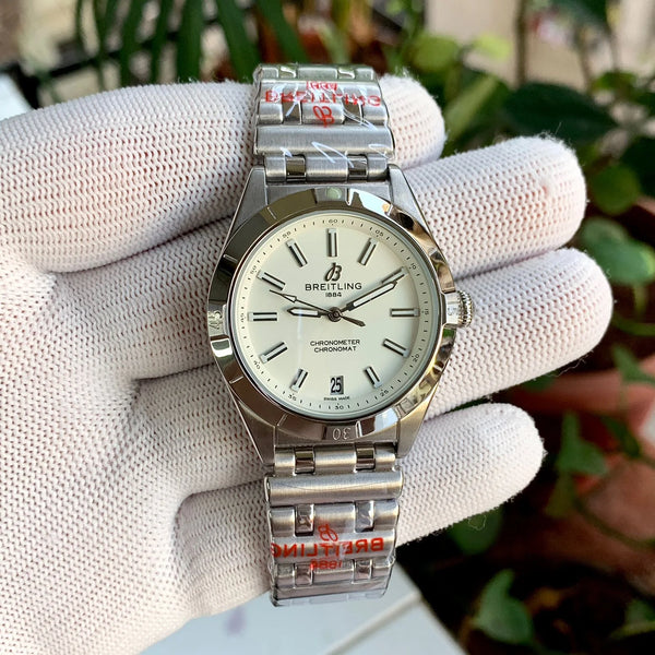 Breitling Chronomat Silver 36Mm Quartz