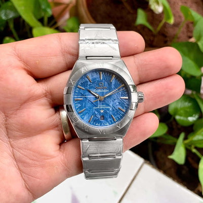 Omega Constellation Meteorite Edition Blue