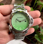 Luminor Panerai Due Pastello Green Back Open Limited Edition