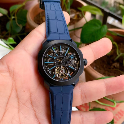BVL Octo Roma Tourbillon Automatic Black-Blue