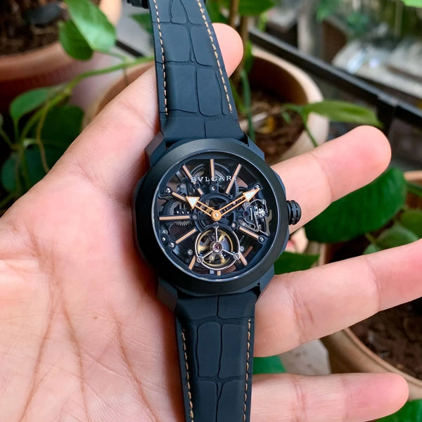 BVL Octo Roma Tourbillon Automatic Full Black