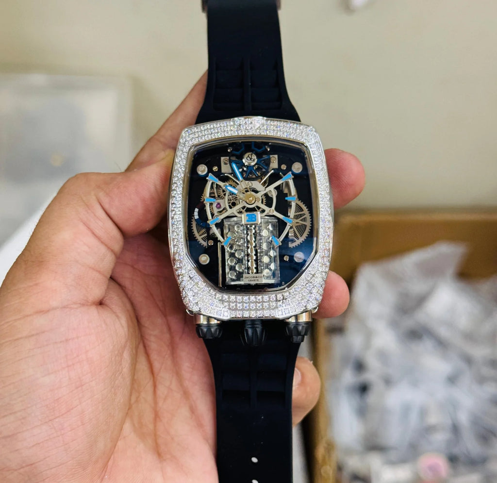 Jacob& Co Buggati Edition Silver Diamond Edition