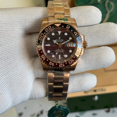 Rolex Master GMT II ROOTBEER Tiger Iron Edition