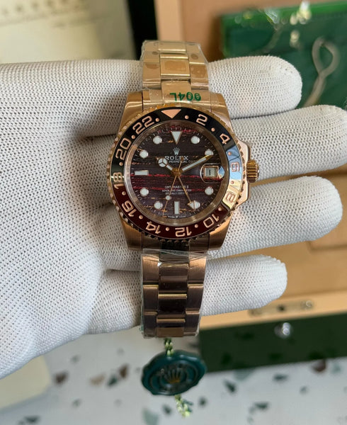 Rolex Master GMT II ROOTBEER Tiger Iron Edition