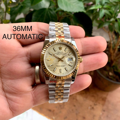 Rolex DateJust Two-Tone Motif Dial 36MM Ladies