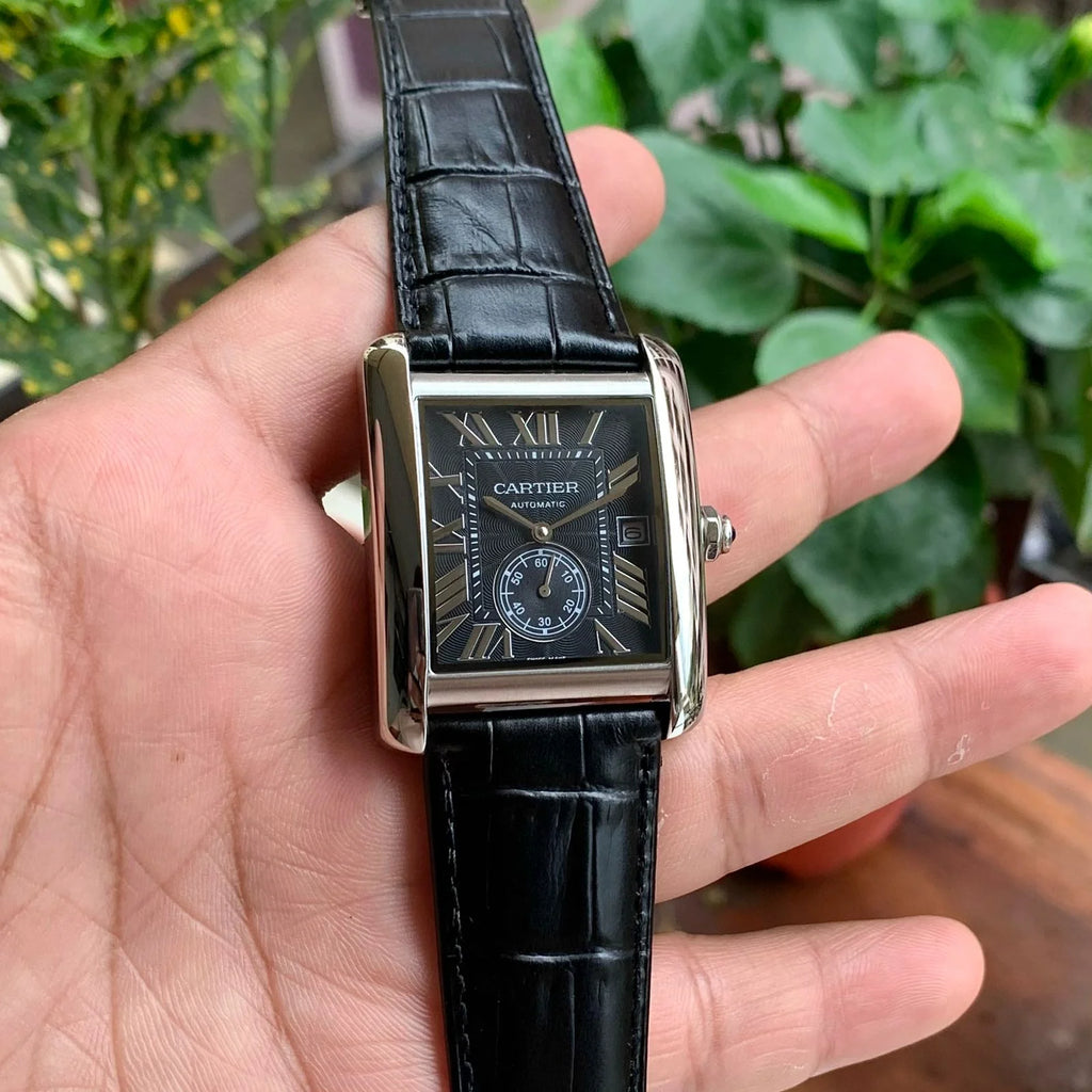 Cartier TANK MC W5330004 Silver-Black Automatic