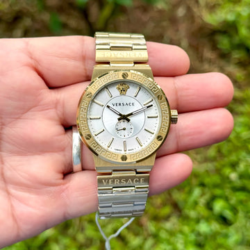 Versace Greca Logo VI Gold Quartz