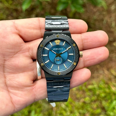 Versace Greca Logo VI Black Quartz