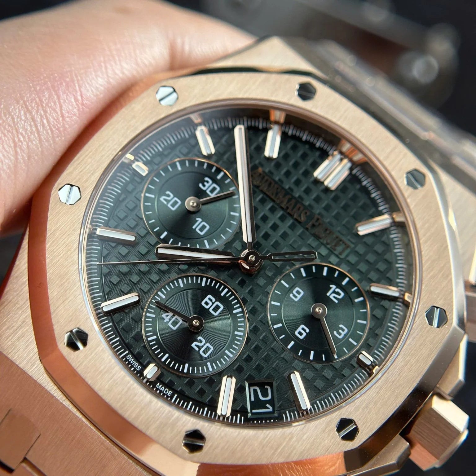 Oak Rose Gold Audemars Piguet Royal Oak Replica Aaa Replika Klokker Audemars Piguet Royal Oak Offshore