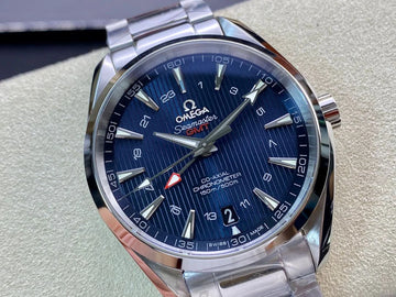 OMEGA Aqua Terra 150M GMT Blue VSF Swiss