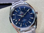 OMEGA Aqua Terra 150M GMT Blue VSF Swiss