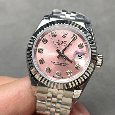 Rolex DateJust White Rolesor Diamond 28MM Ladies 1:1 Super Clone