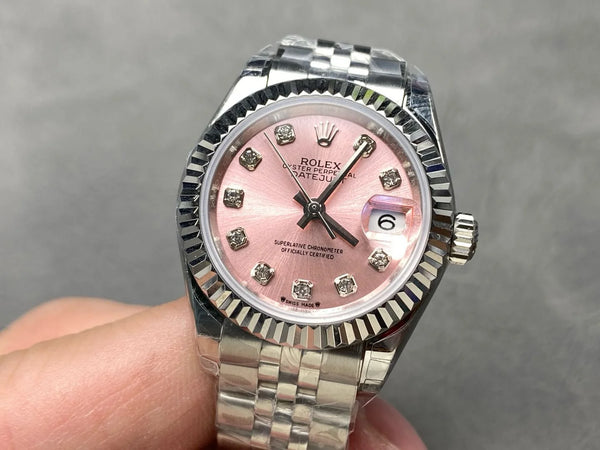 Rolex DateJust White Rolesor Diamond 28MM Ladies 1:1 Super Clone