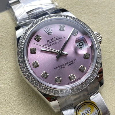 Rolex DateJust Pink DIamond 31MM Ladies 1:1 Super Clone