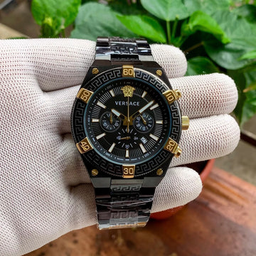 Versace Greca Logo Chronograph Black Edition