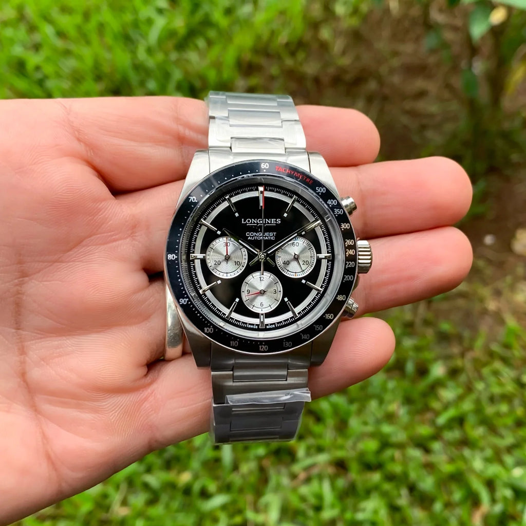 Longines Conquest Automatic Black Quartz