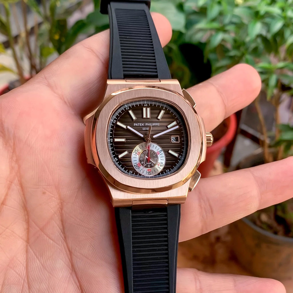 Patek Philippe Nautilus Chronograph 5980R Black-RG