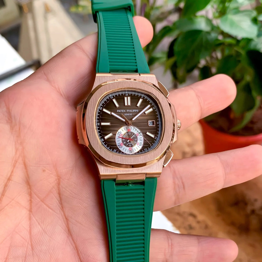 Patek Philippe Nautilus Chronograph 5980R-001 Green