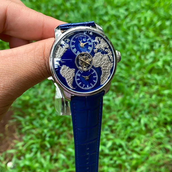 Jacob & Co. Dual Time Zone Tourbillon Blue-Silver