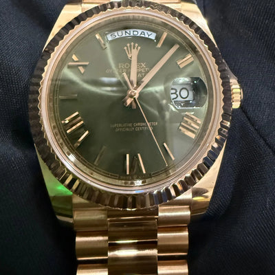 Rolex Day-Date 40 228235 Green Roman RCF Super Clone
