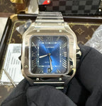 Cartier Santos Silver WSSA0030 Blue J12 Swiss