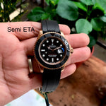 Rolex Yatch Master Black-Gold Semi Swiss