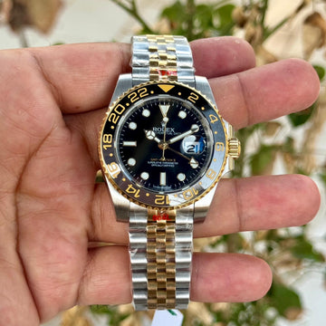 Rolex GMT Master II Silver Gold SEMI ETA Quality