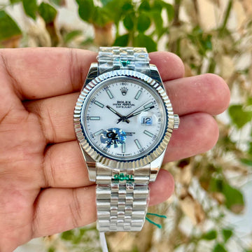 Rolex Date Just 41 Semi ETA White Dial Jubilee Bracelet