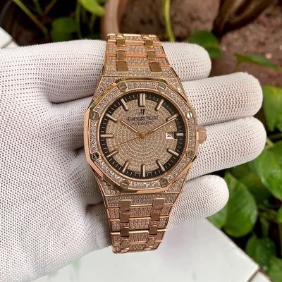 Audemars Piguet Royal Oak Diamond Dial Edition RG-Black