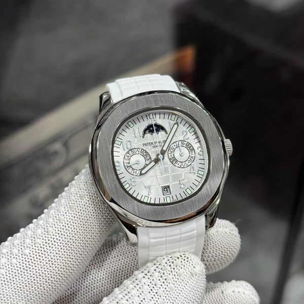 Patek Philippe Aquanaut Luce Annual Calender White Rubber Strap
