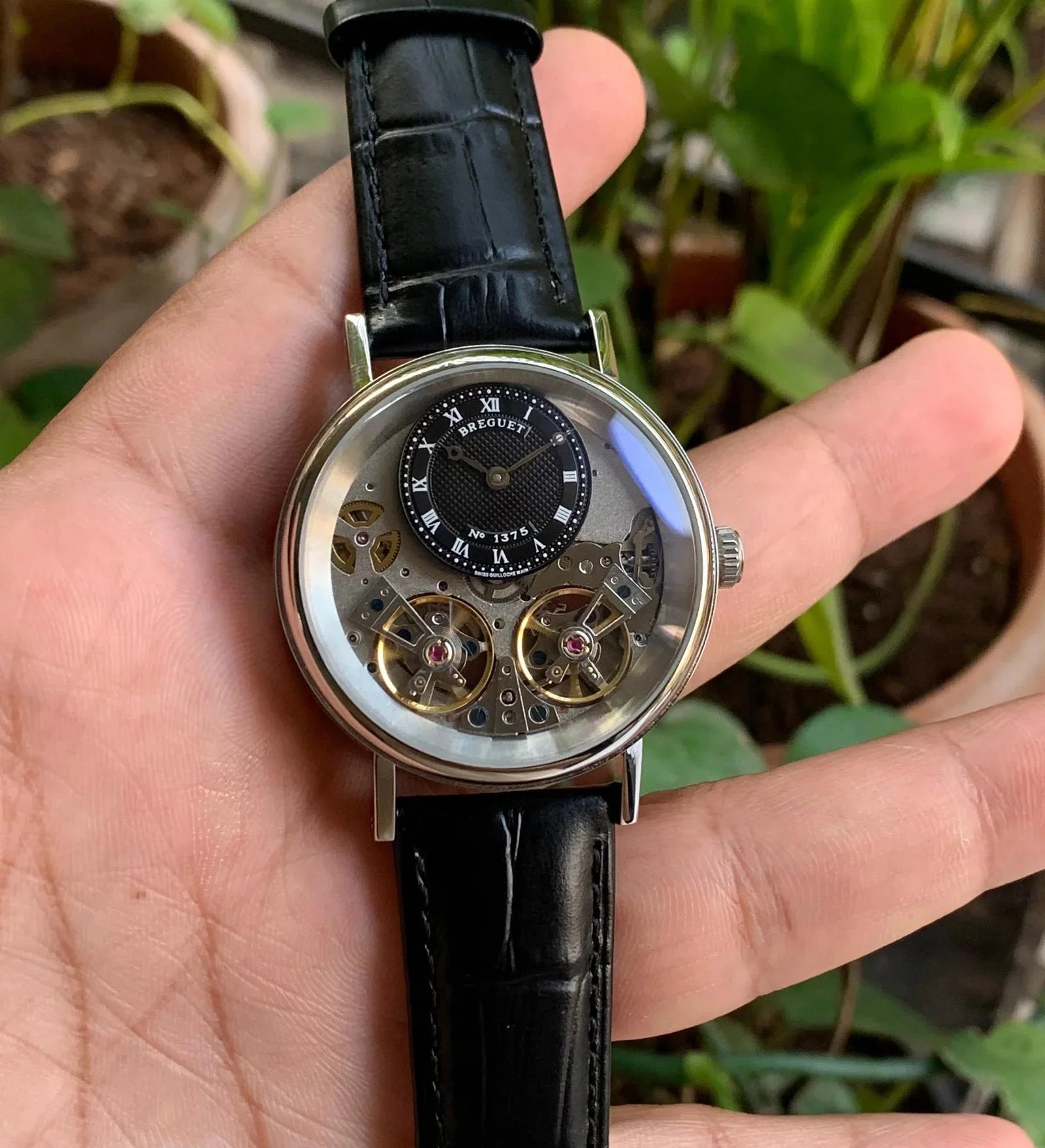 Breguet Tradition Dual Tourbillon Automatic Silver