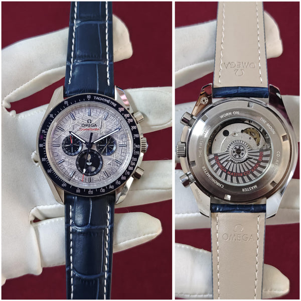 OMEGA Speedmaster Moonphase Meteorite Dial