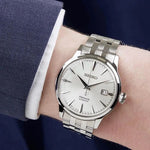 Seiko Presage Silver White