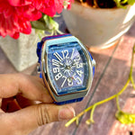 Franck Muller Yachting V45 SCDT Silver Blue Dial