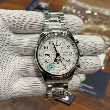 Longines Master Chrono Moonphase Authentic Store Quality With Extra Metal Strap
