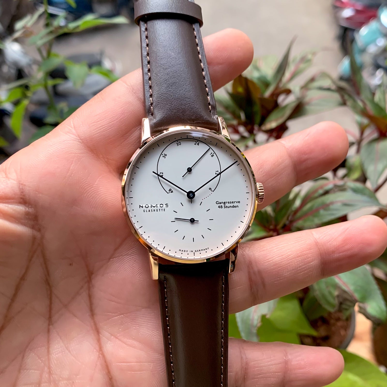 Nomos glashutte Lambda  Power Reserve