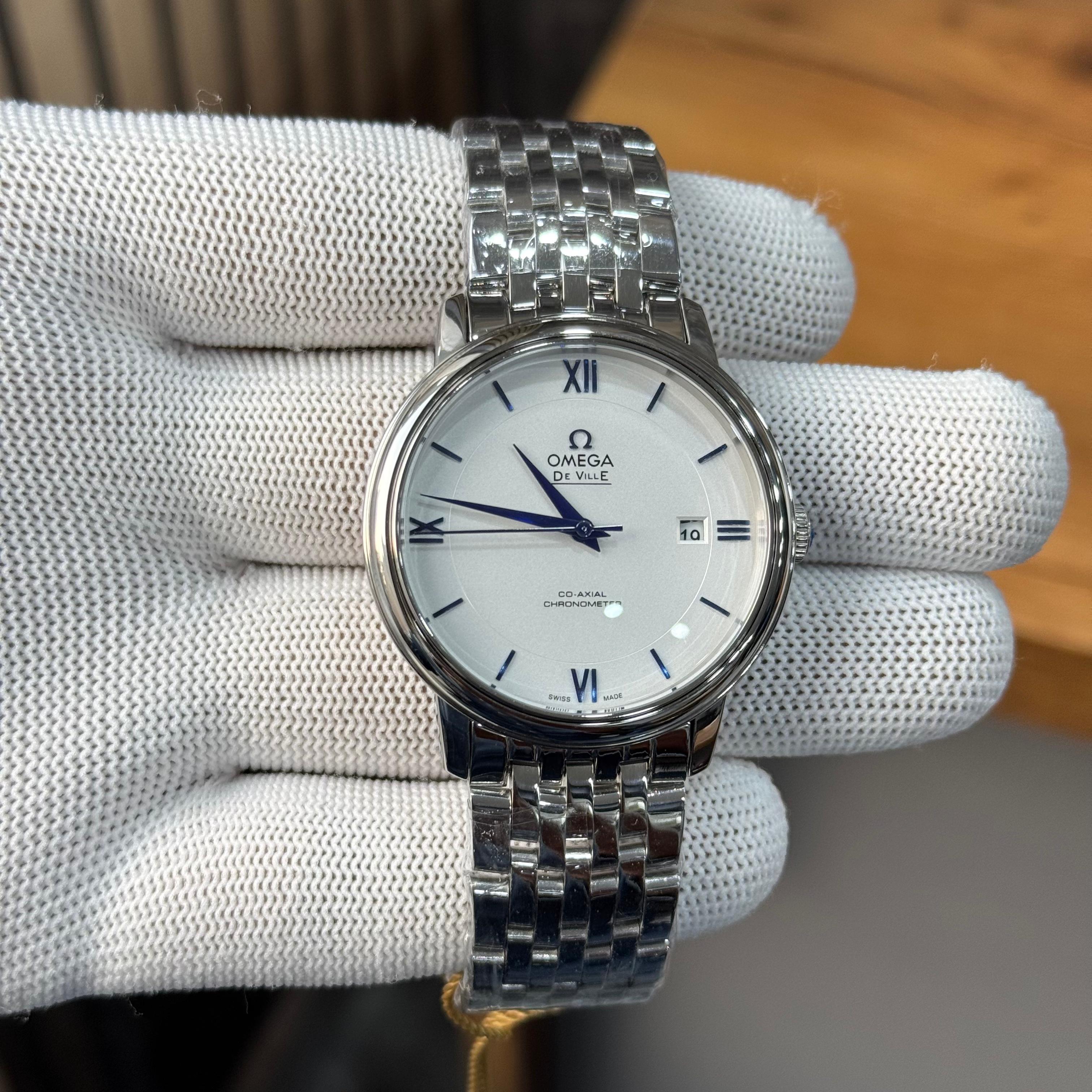 OMEGA De Ville Prestige Silver White