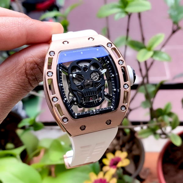 Richard Mille Rm052 Skull White Rosegold Limited Edition