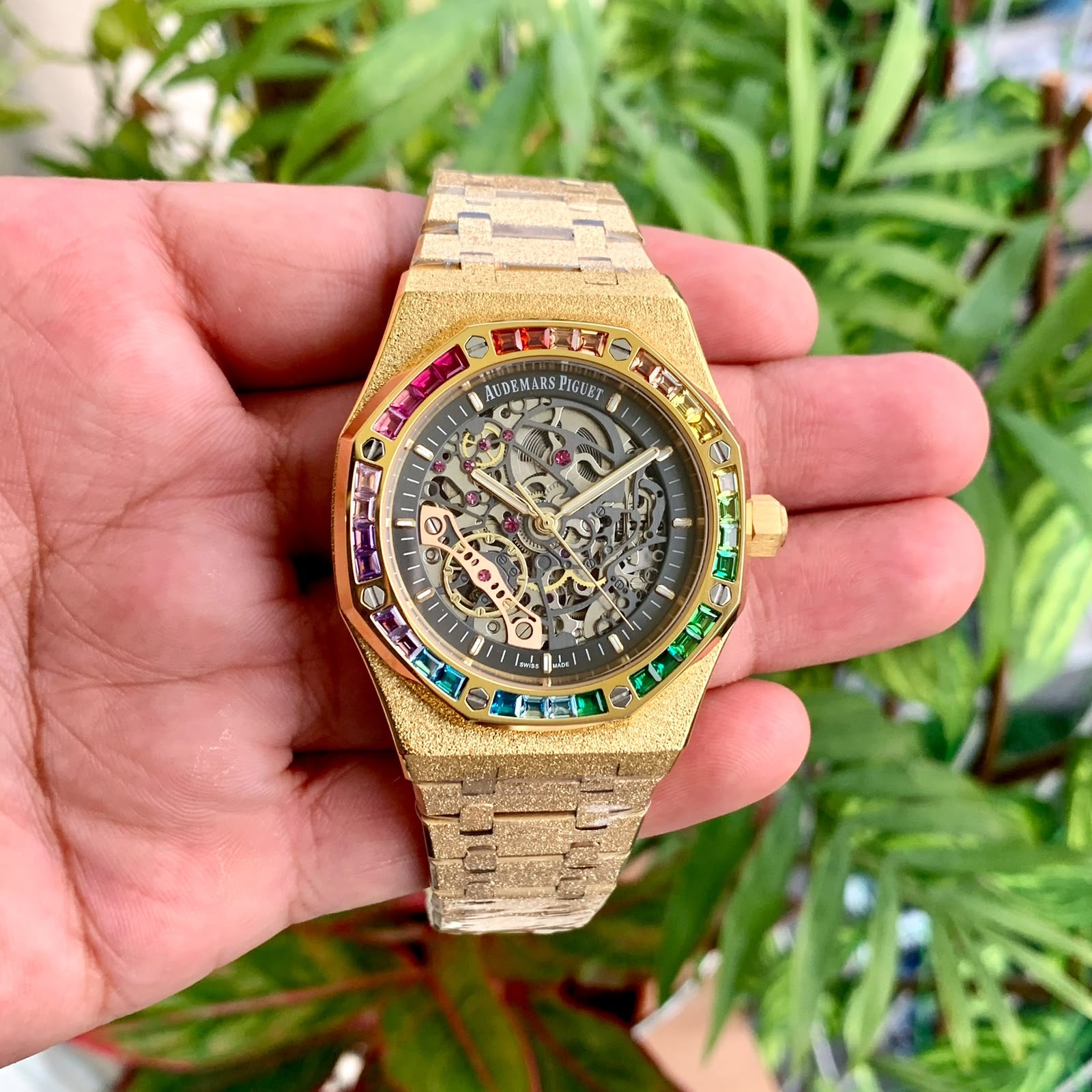 Audemars Piguet Royal Oak Frosted Gold Double Balance Wheel Openworked