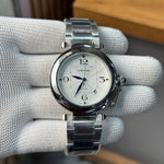 Cartier De Pasha Automatic Premium White Dial