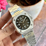 BELL AND ROSE SILVER BLACK DIAL