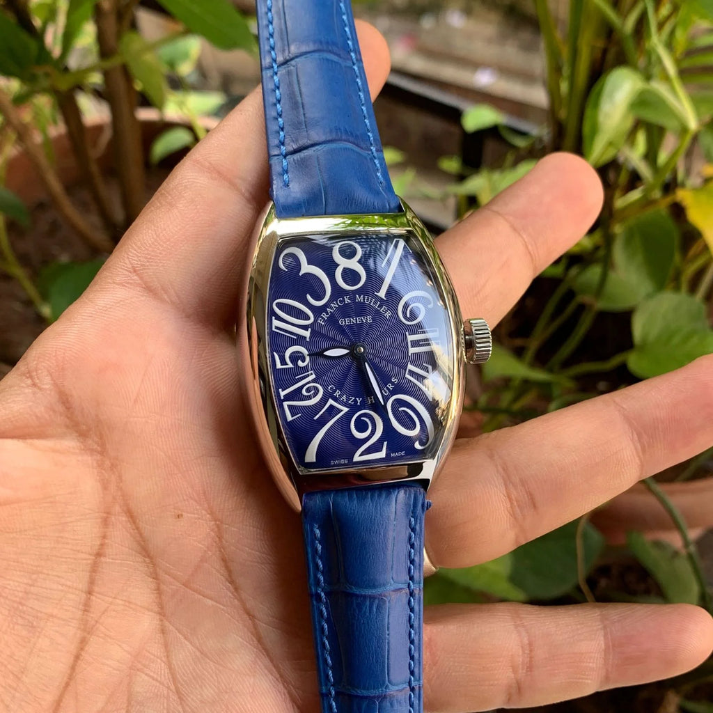 Franck Muller Crazy Hours Blue-Silver