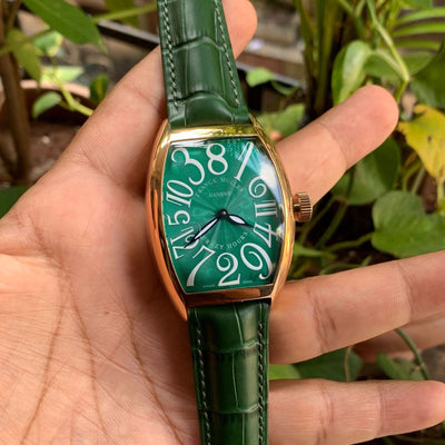 Franck Muller Crazy Hours Green RoseGold