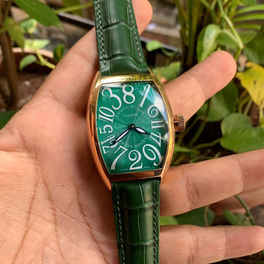 Franck Muller Crazy Hours Green RoseGold